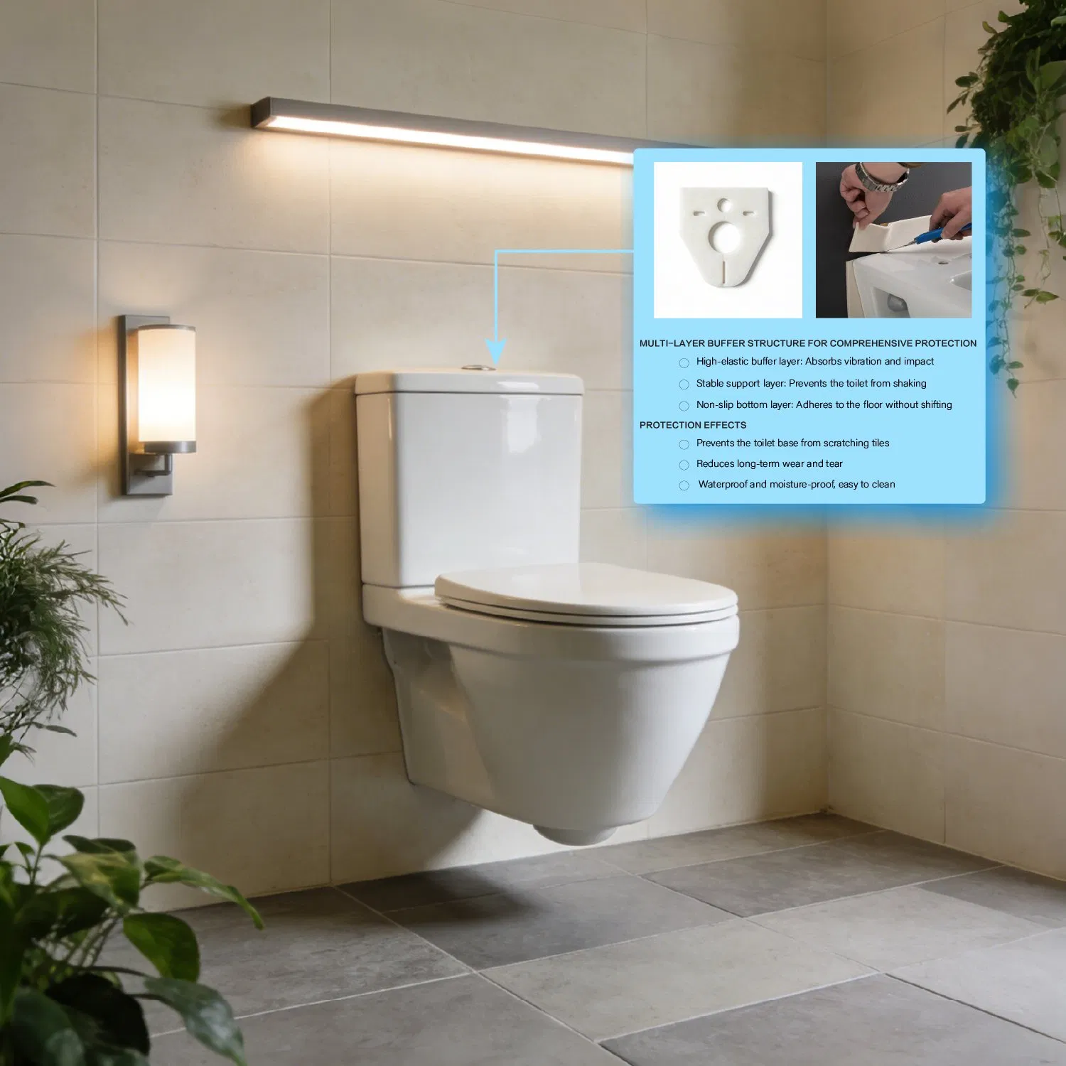 High-Quality XPE Soundproofing Pad for Toilet Noise Reduction