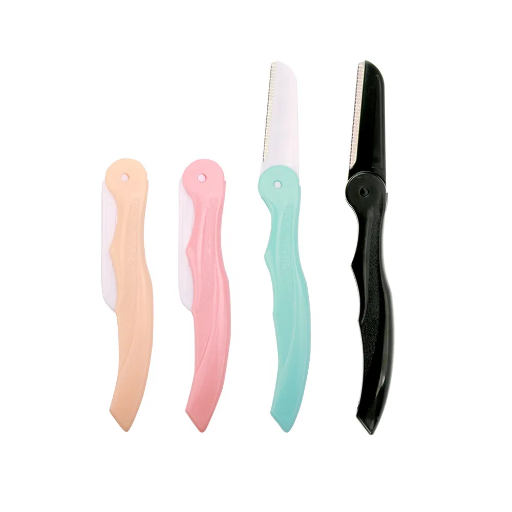 Stainless Steel Facial Hair Remover Tool Derma Beard Razor Body Folding Eyebrow Trimmer for Women