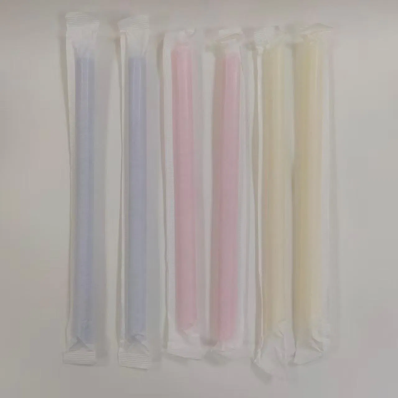 Eco-Friendly Biodegradable Bubble Tea Tableware PP Bevrage Tools Diagonal Cut Sharp Ending Disposable Individual Wapped Plastic Straws