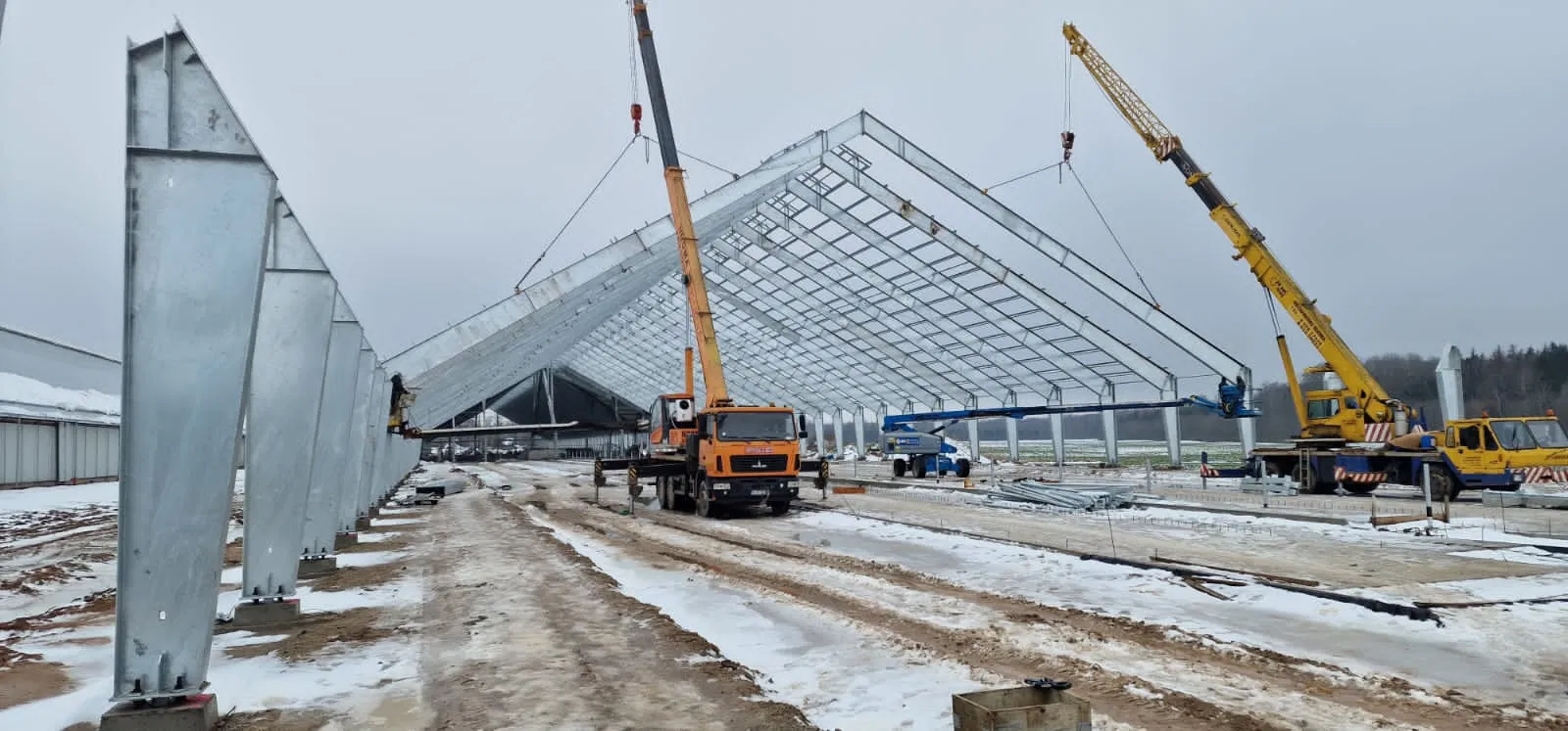 Steel Structures with EPS, PU Sandwich Panel/Board