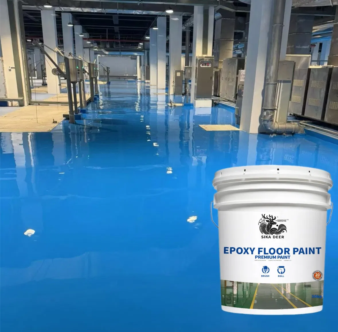 Waterproof Epoxy Resin Flooring Coating for Garage Warehouse Factory Floor Paint