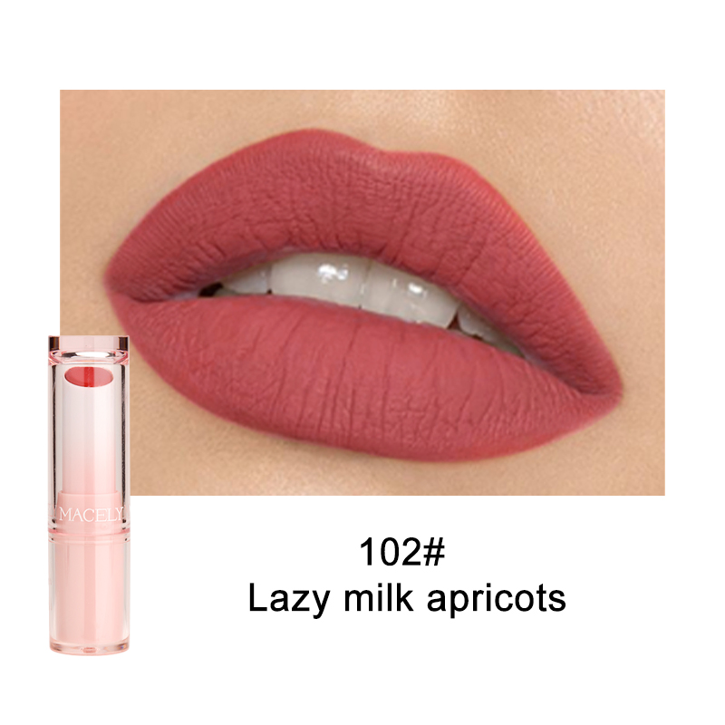Customizable Elegant Velvety Luxury Lightweight Beautiful Slim Easy Grip Precise Frosted Lipstick