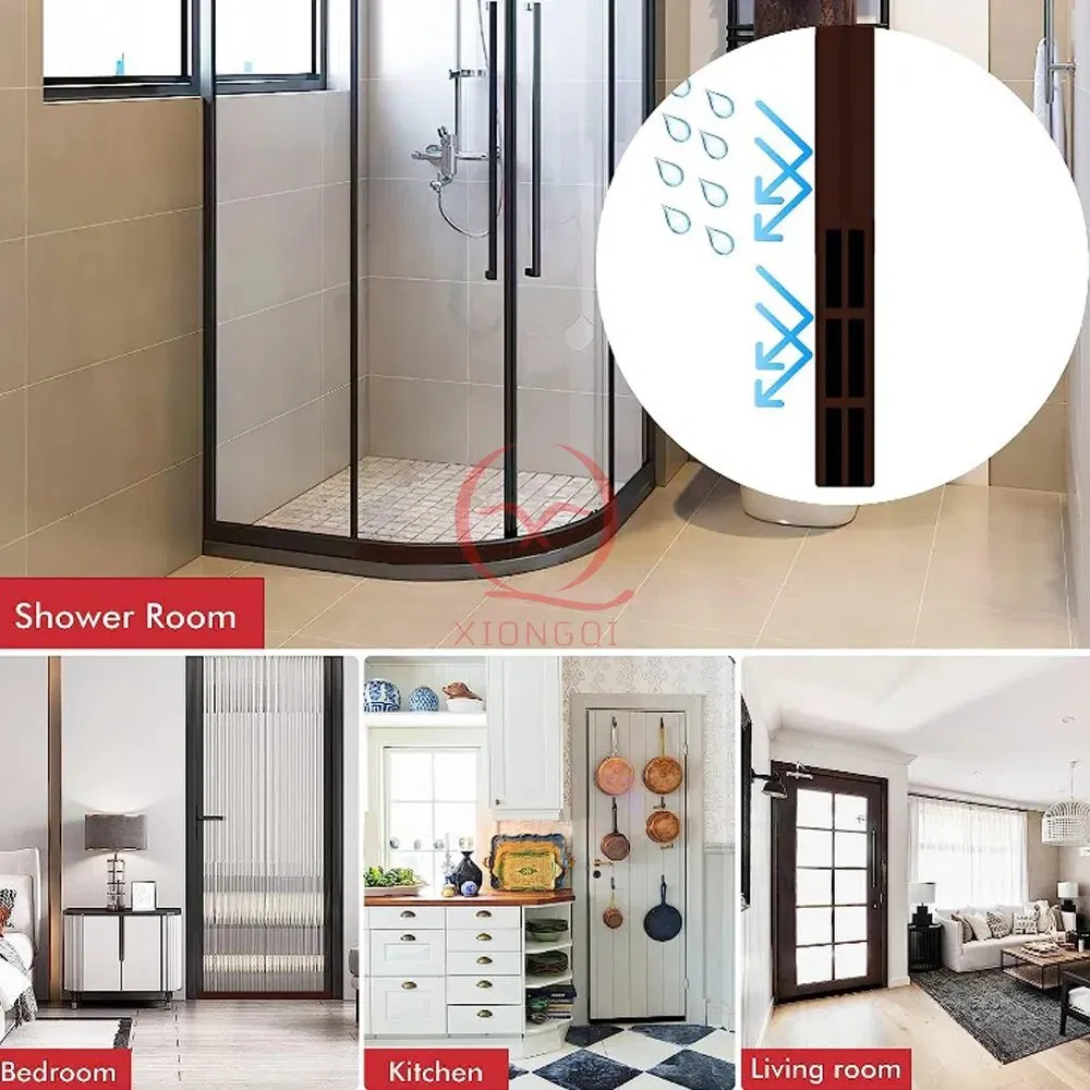 Customized Household Door Threshold Ramp Rubber Bottom Weather Seal Strip