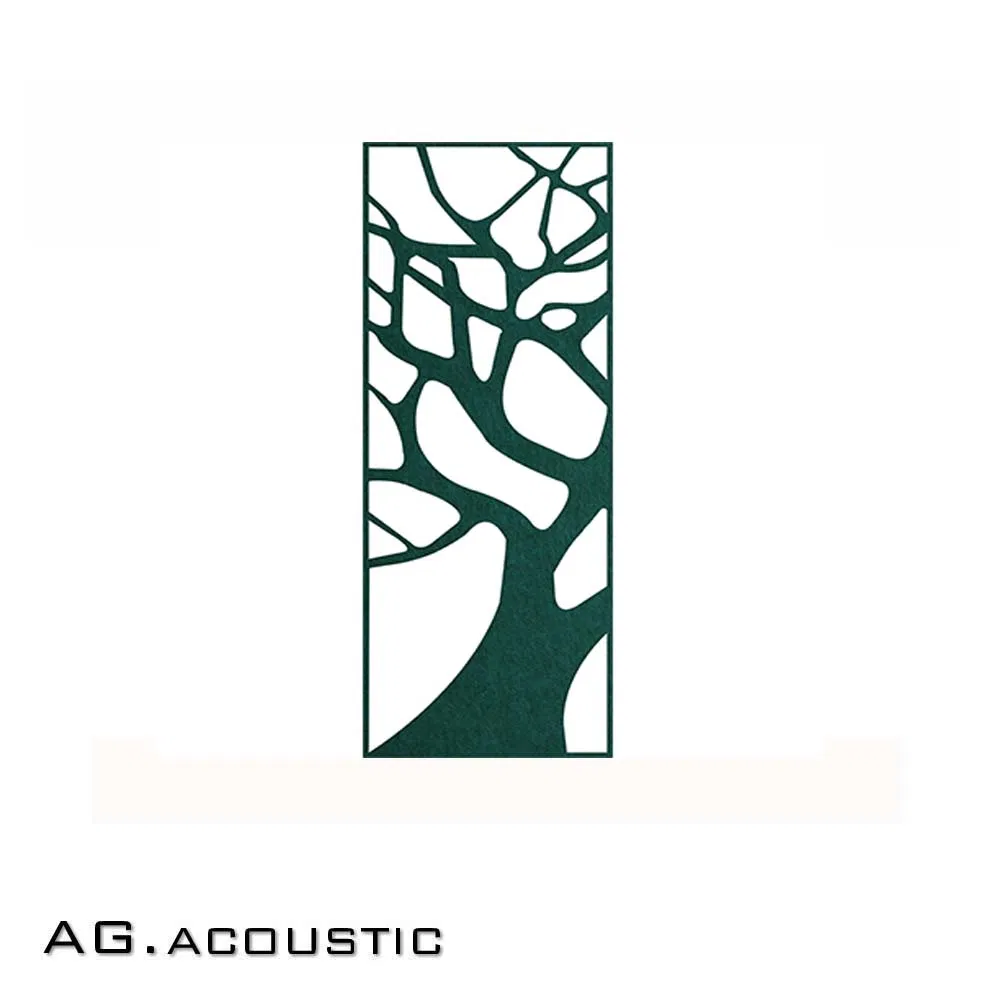 AG. Acoustic Hanging Acoustic Screen Carved Polyester Fiber Soundproofing Board for Office