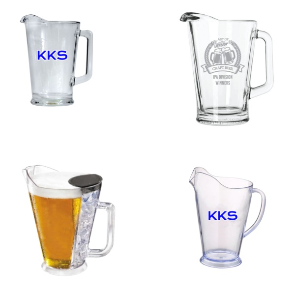 1700ml Plastic Beer Pitcher with Ice Chamber for Boddington's Redhook Samuel Smith's