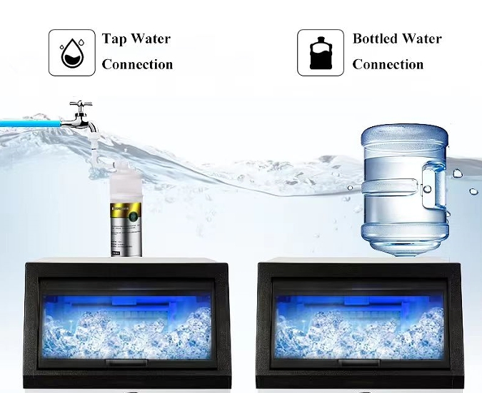 Wholesale Automatic Cube Ice Machine Commerical Ice Maker Machines Air-Cooled 36kg/24h Ice Maker Machine High-Capacity Ice Maker Machine for Hotel& Restaurant