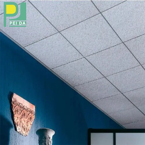 Super Quality 20mm Thickness Acoustical Mineral Fiber Panels Ceiling Board Guangzhou Factory