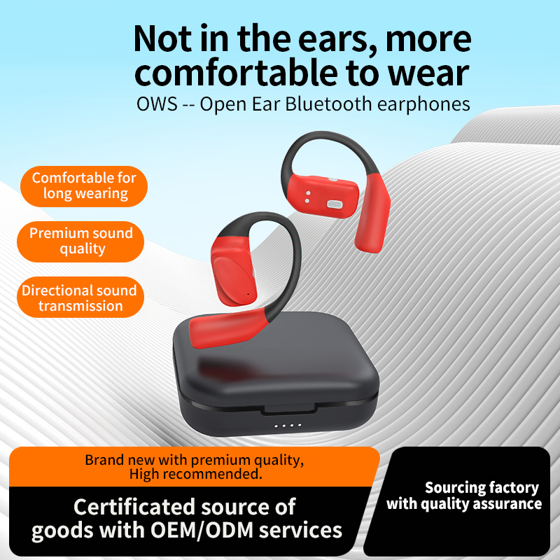 Wireless Sports Earphone with HD Sound up to 8h Playtime Bluetooth 5.4 Headset Anc Headphone Ear Clip My-900