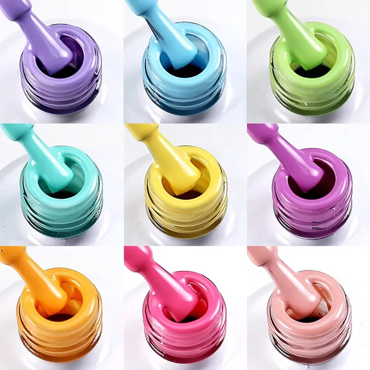 Guangdong Private Label 3D 5 in 1 Wholesale 15ml UV Nail Gel Polish