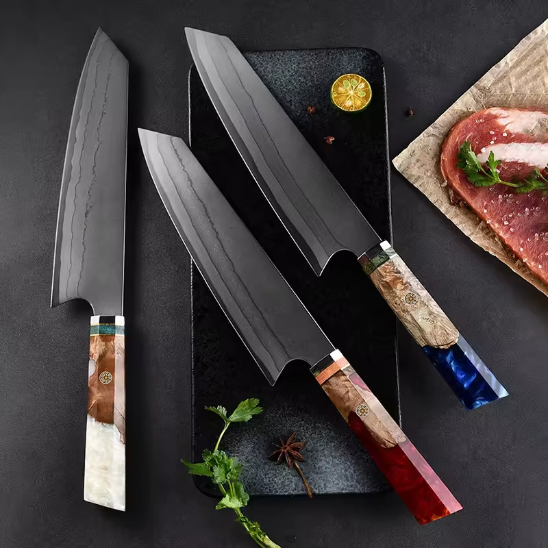Японский нож Santoku 8 дюймов, дамасская сталь