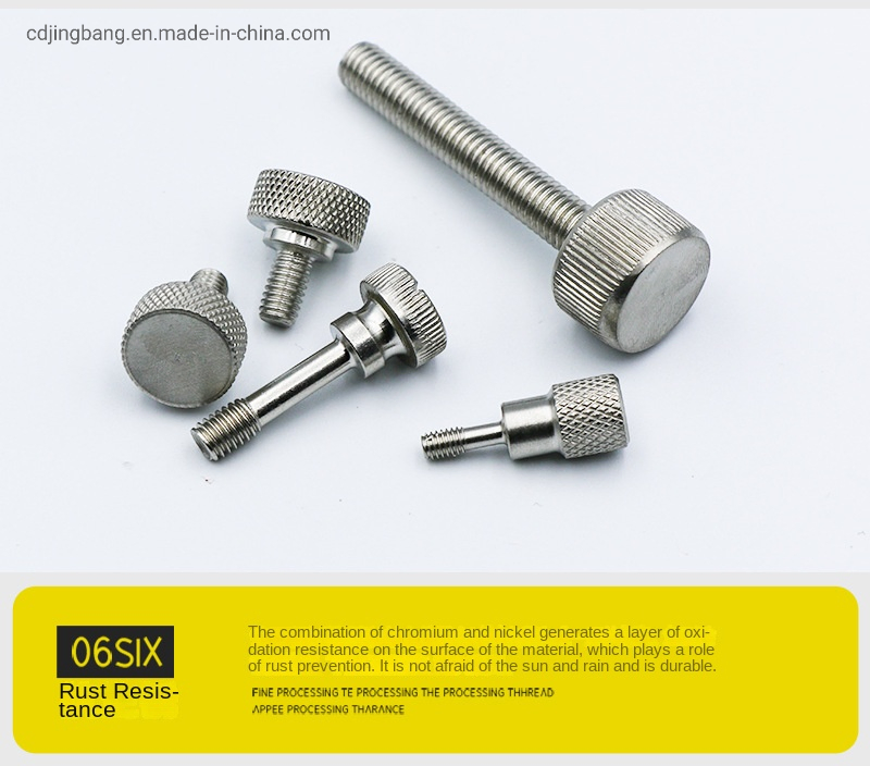 Винт барашек полый хромированный M6 овальная головка