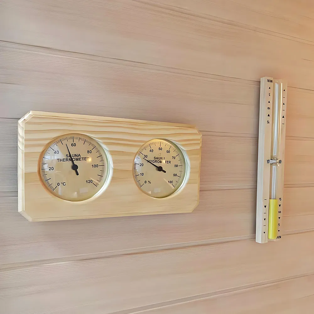 The Entire Series of Saunas Are Crafted with Hemlock Wood, Providing a Comfortable Experience.