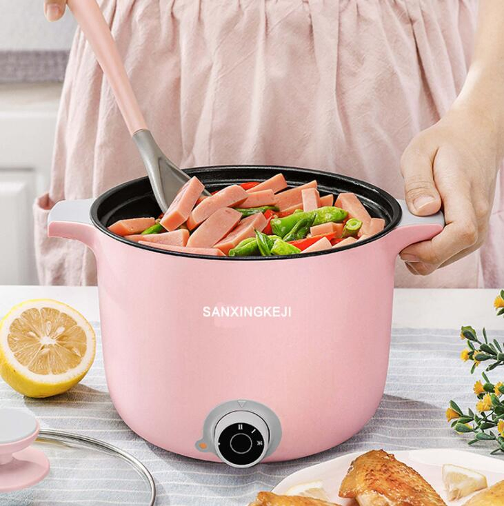 1.5L Multifunction Electric Caldron Skillet Saucepan Sauce Pot Stewpan