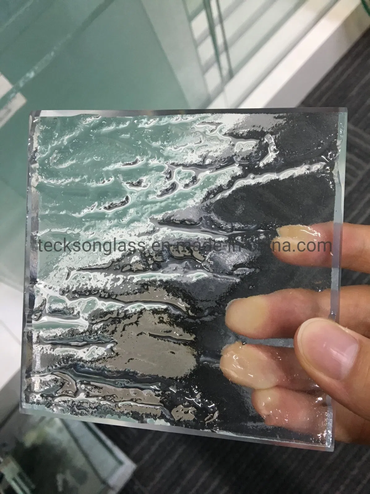 Decorative Clear Temperable Hot Melt Glass/Ssgging Glass