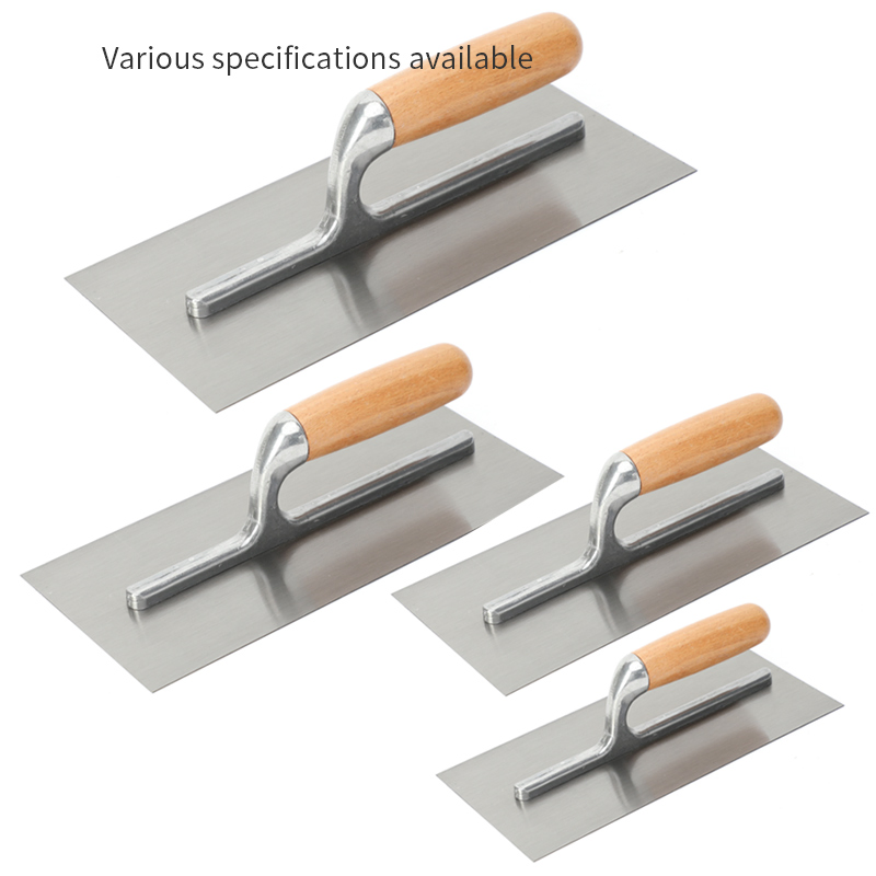 Wholesale China Construction Hardware Stainless Steel Plastering Trowel with Light Wood Handle