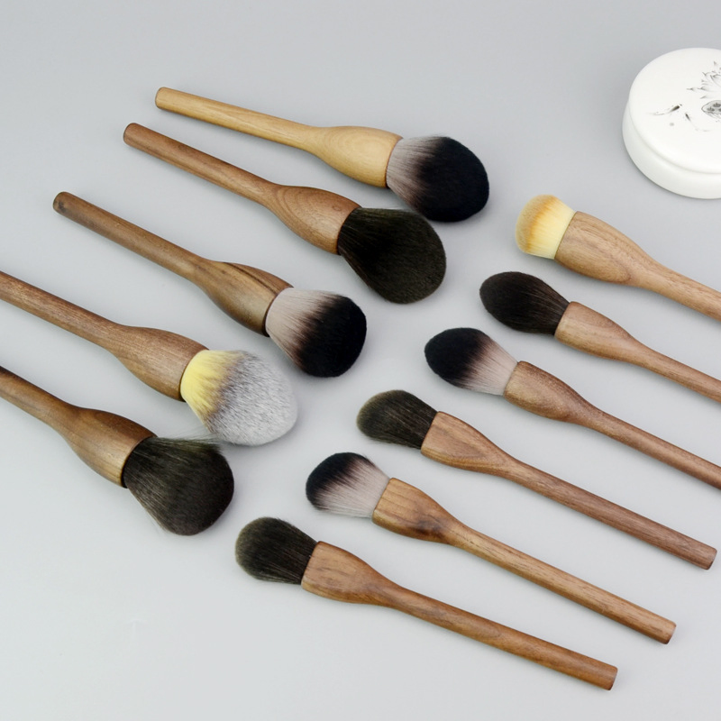 Walnut Wood Fiber Hair Makeup Brush