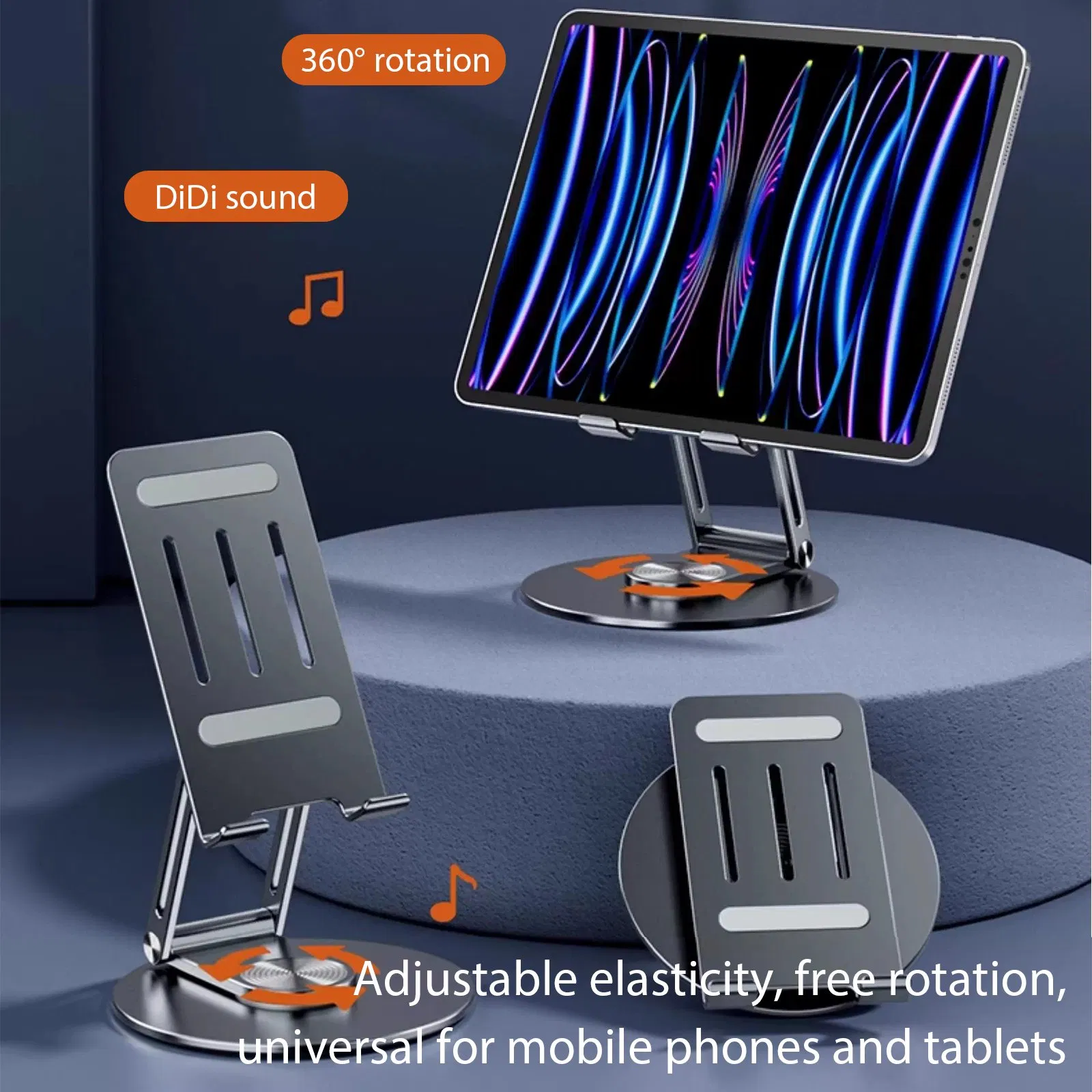 Aspor 360° Flat Bracket Phone Stand Tablet Holder with Heat Dissipation