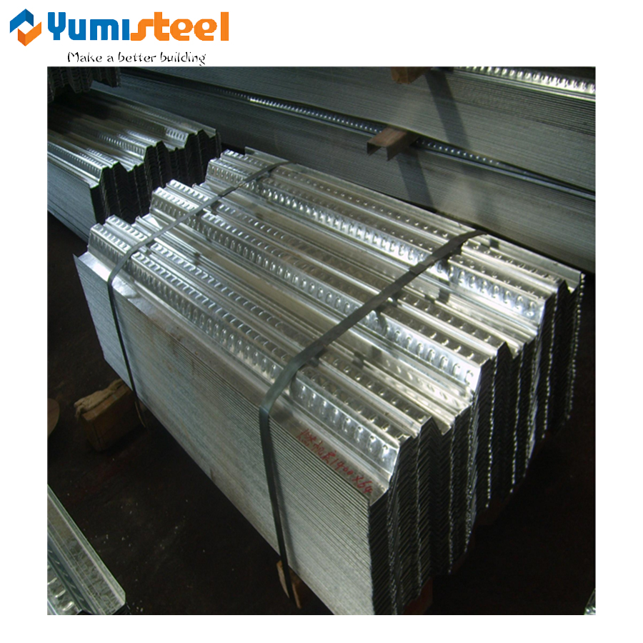 Anti-Seismic&High Weight Capacity Opened-Type Floor Decking Metal Steel Sheet