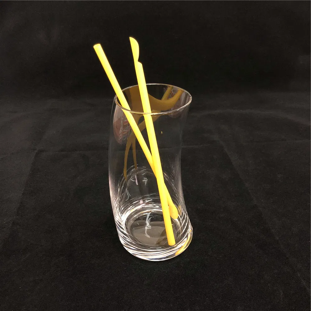 Factory Sale Biodegradable Eco Daily Use Colorful PLA Spoon Straws for Coffee Milk Drinking