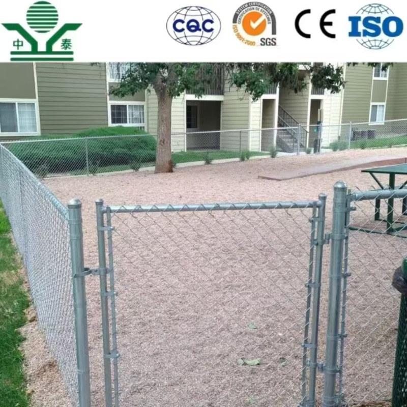Galvanized 5.0mm 80X80mm 4.8m Chain Link Fence for Forest Boundary