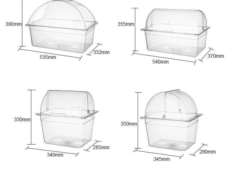 Round Transparent Acrylic Food Cover Food Domes Cake Cover