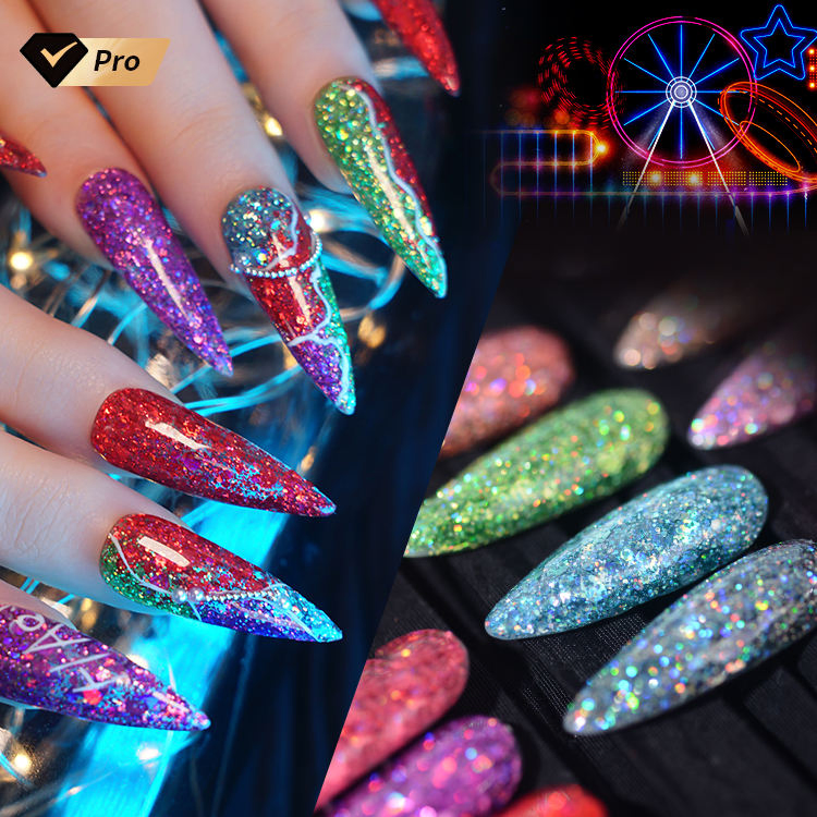 R S Nail Neon Fairyland Gel Gel Polish Set 15ml Soak off UV Gel Nail Polish