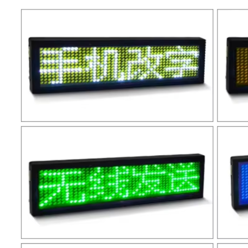 Hot Sale High Visibility Programmable Display Unisex LED Screen Tags