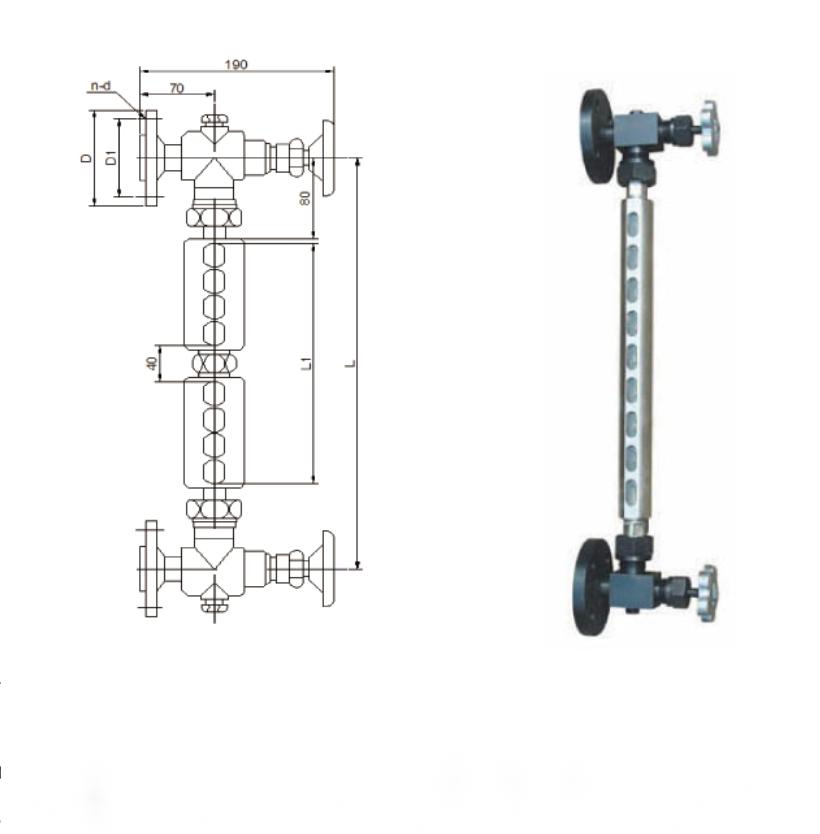 Refrigeration Flange Tube Type Liquid Level Gauge