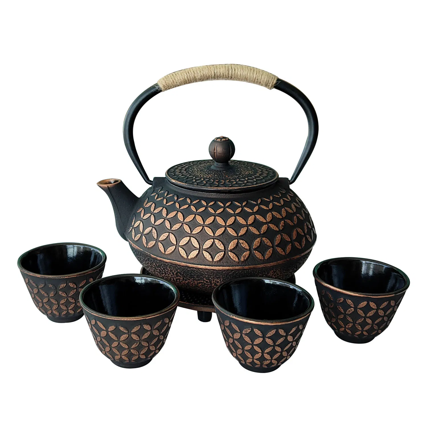 Японский чугунный чайник Tetsubin 0.9 л с ситечком