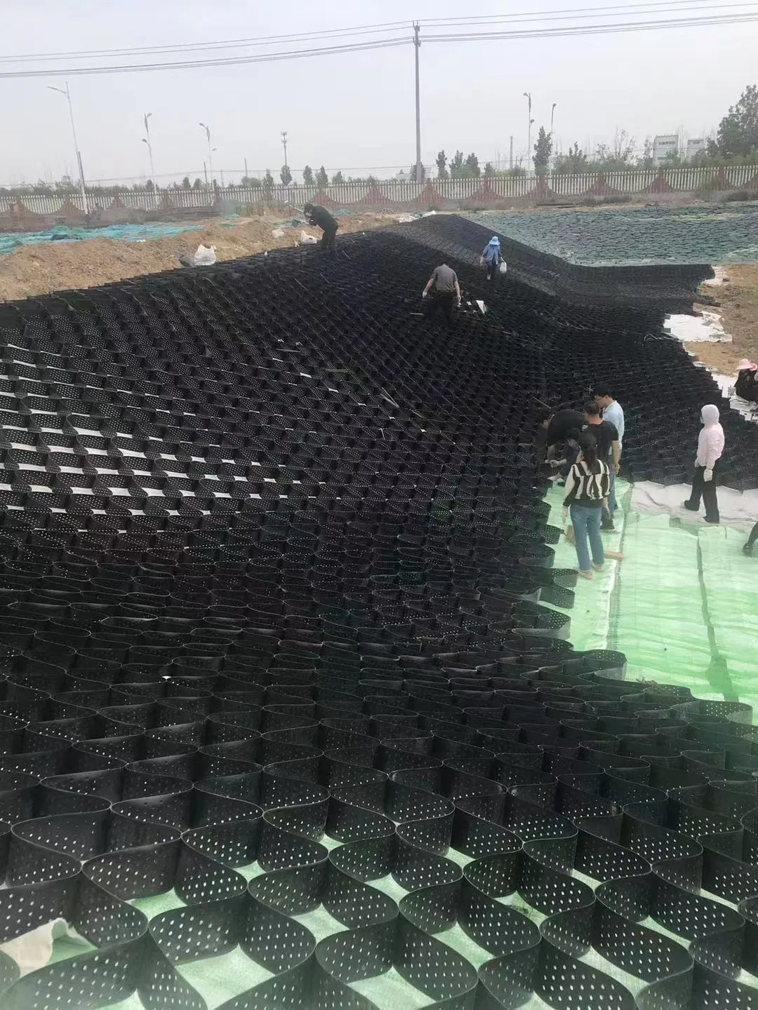 3D Geocell 150mm HDPE Honeycomb Plastic Gravel Grid Cell