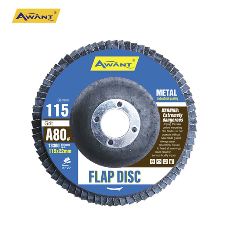4.5 Inch 115mm Aluminium Brown Super Abrasive Flap Disc for Wood Metal