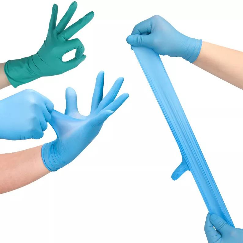 Made in China Latex Powder Free Glove Guantes Desechables De Nitrilo Xs Uso Medico Disposable Latex Nitrile Gloves Wholesale