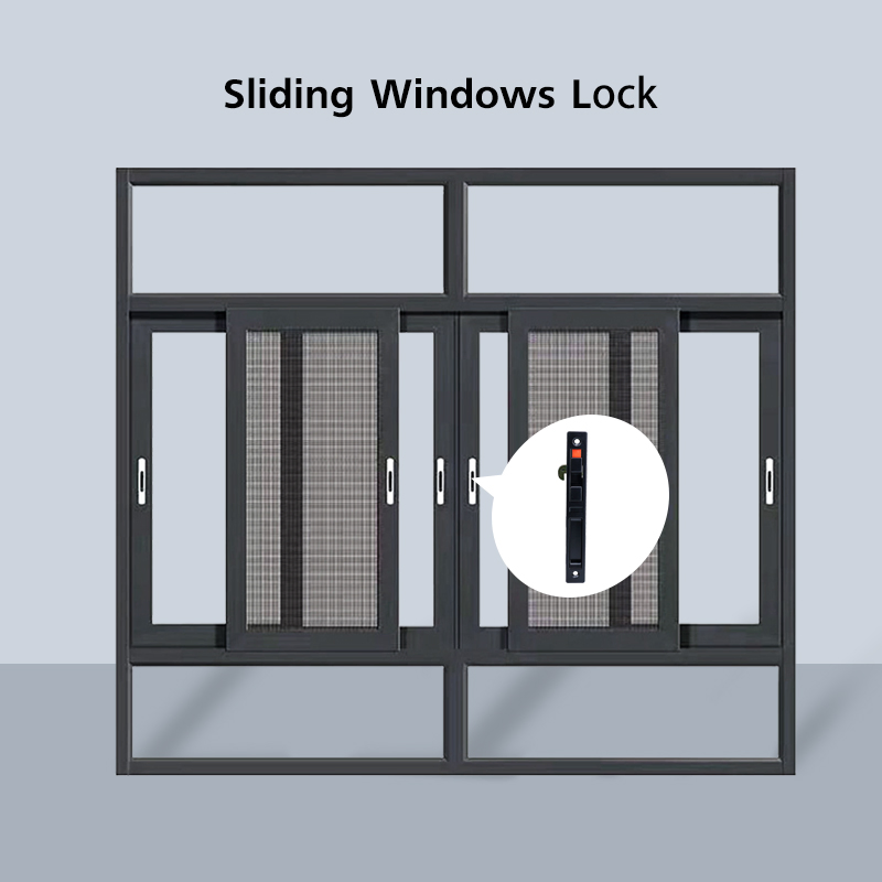 Sliding Window Lock, Spring Hook Latch for Vertical & Horizontal Windows and Doors