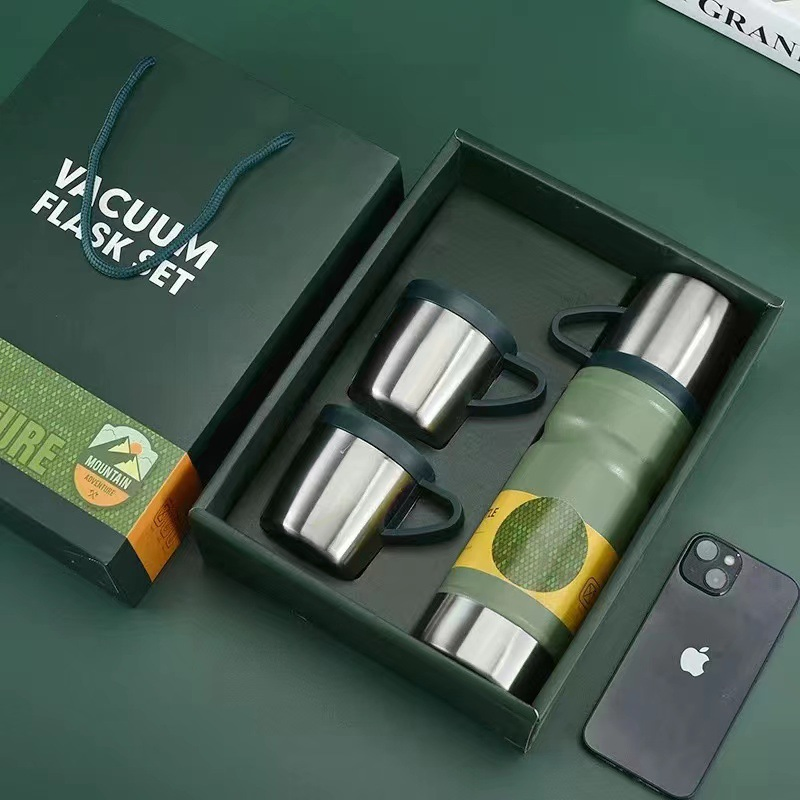 Leak Proof BPA Free Long-Time Effect Heat Insulated Gift Box Vacuum Cup Water Bottle Thermos for Business Gift