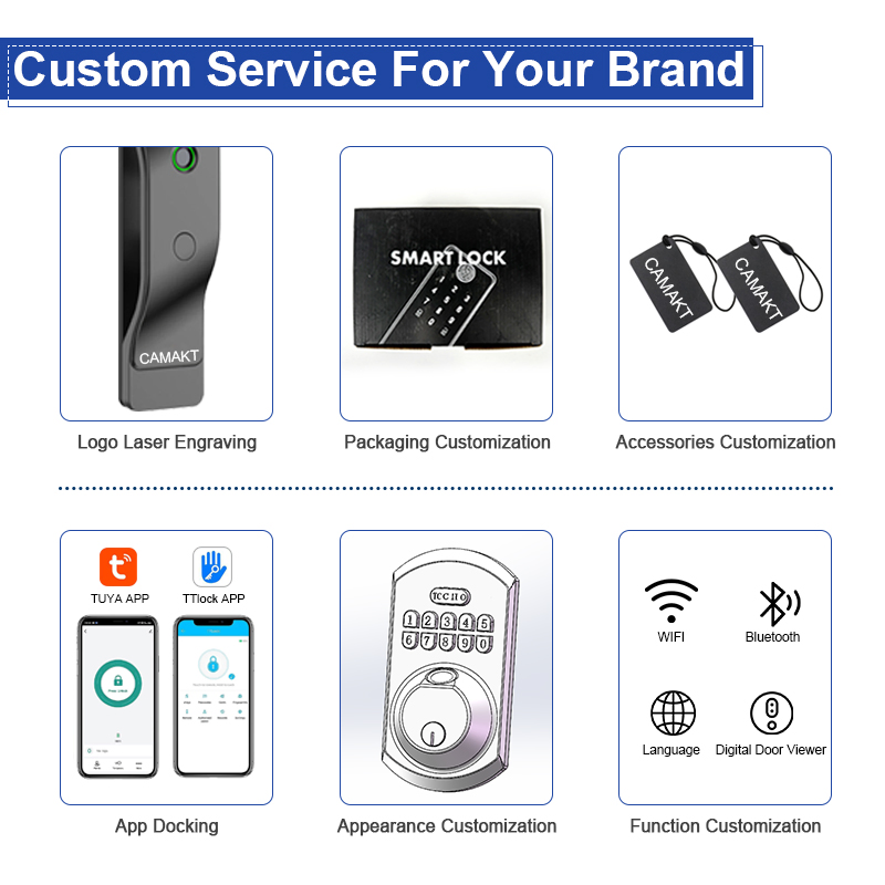 Fully Automatic Electric Lock WiFi Face ID Smart Lock Active Intercom Fingerprint Door Lock