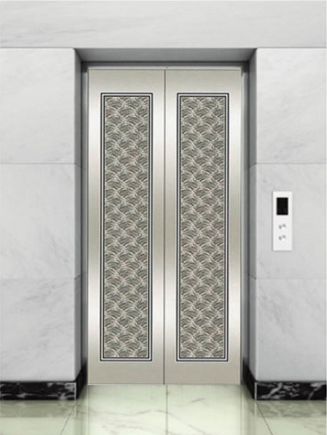 Customized Luxury Stainless Steel Elevator Door Cladding for Hotels