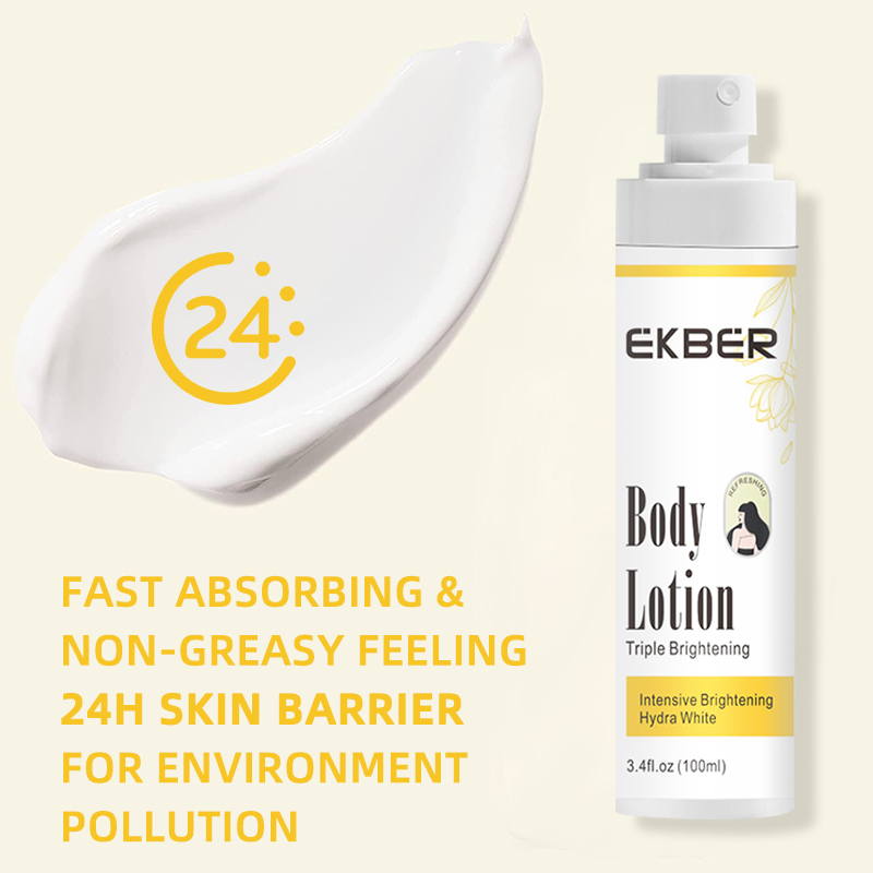 Private Label Body Skin Care Brightening Whitening Body Lotion Fragrance Herbal Orange Skin Moisturizing Cream