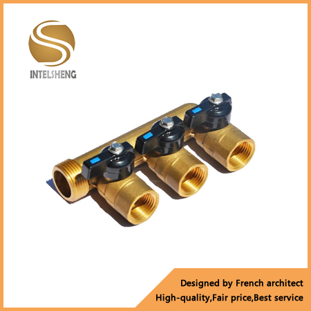 Brass Manifold with Handle for Pipes