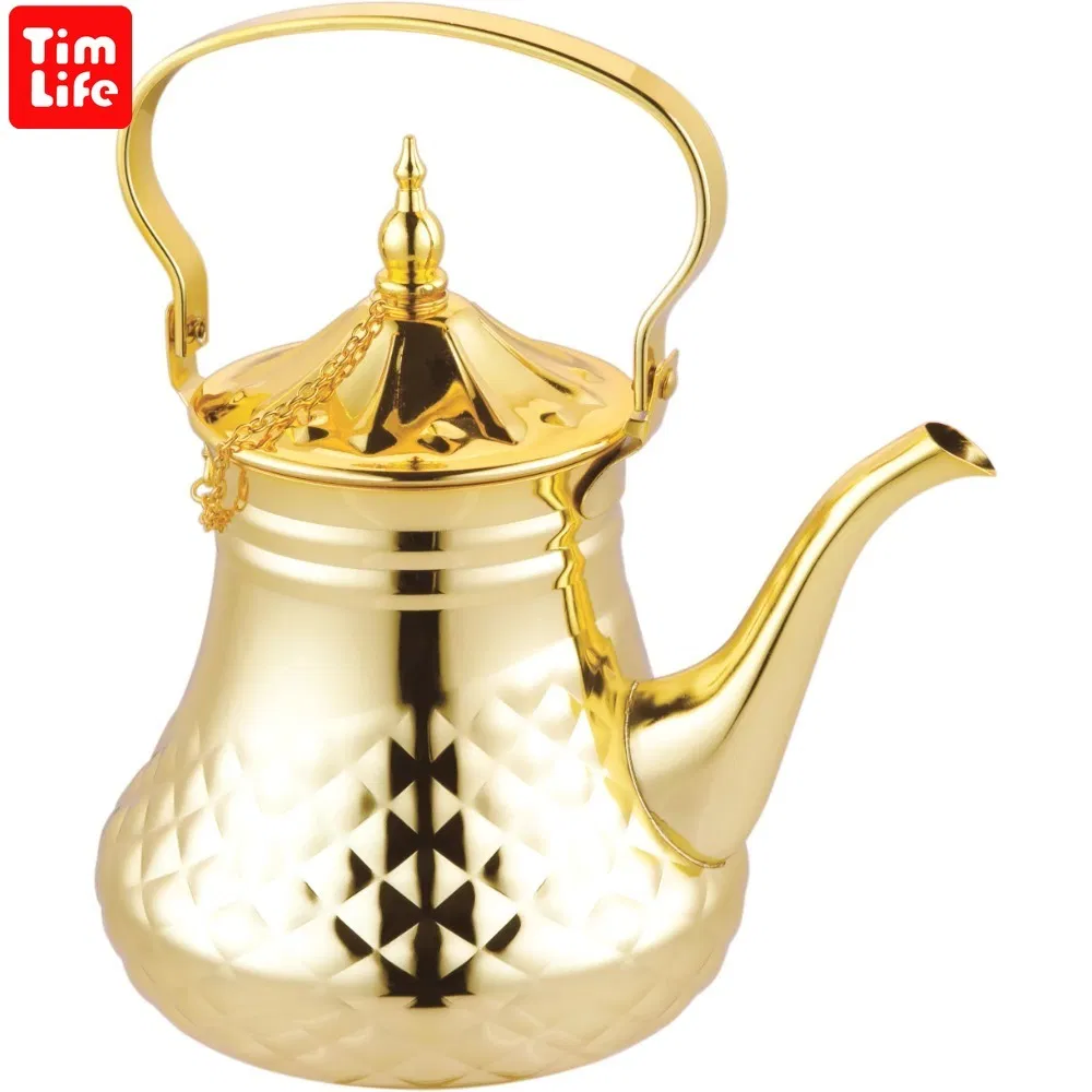 Restaurant Stainless Steel Teapot Hot Selling Inox Tea Kettle Arabic Coffee Pot Wholesales