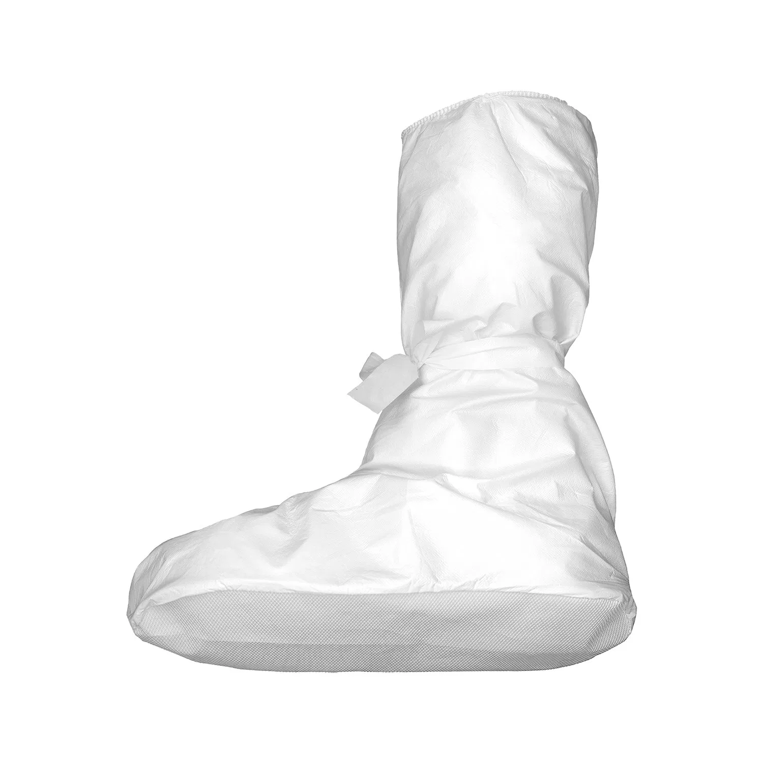 Cleanroom Boot Cover with Elastic Top, Ankle Ties, Sonic Welded Seams