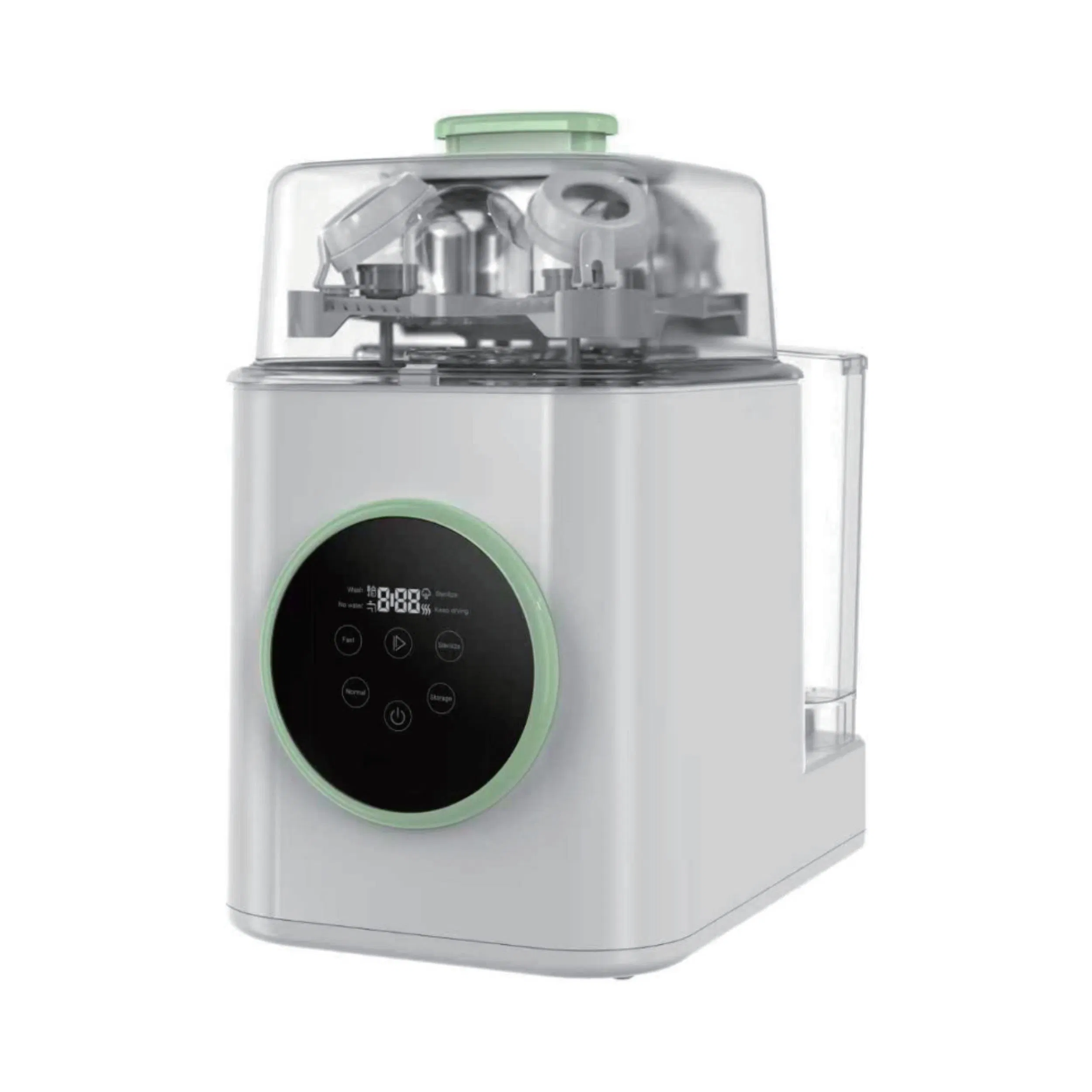 Longbank New 4 in 1 Food Grade LED Electric 12.7L Automatic 4 Sets Baby Bottle Washer Sterilizer Dryer Storage Cleaner Machine