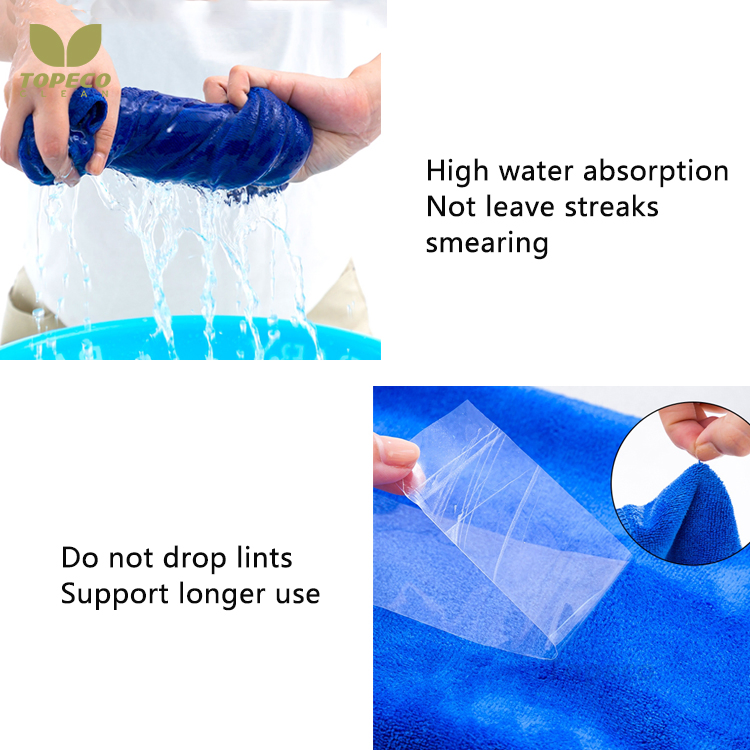 Topeco Auto Detailing Washing Kitchen Cleaning Cloth All Purposes Microfiber Towel