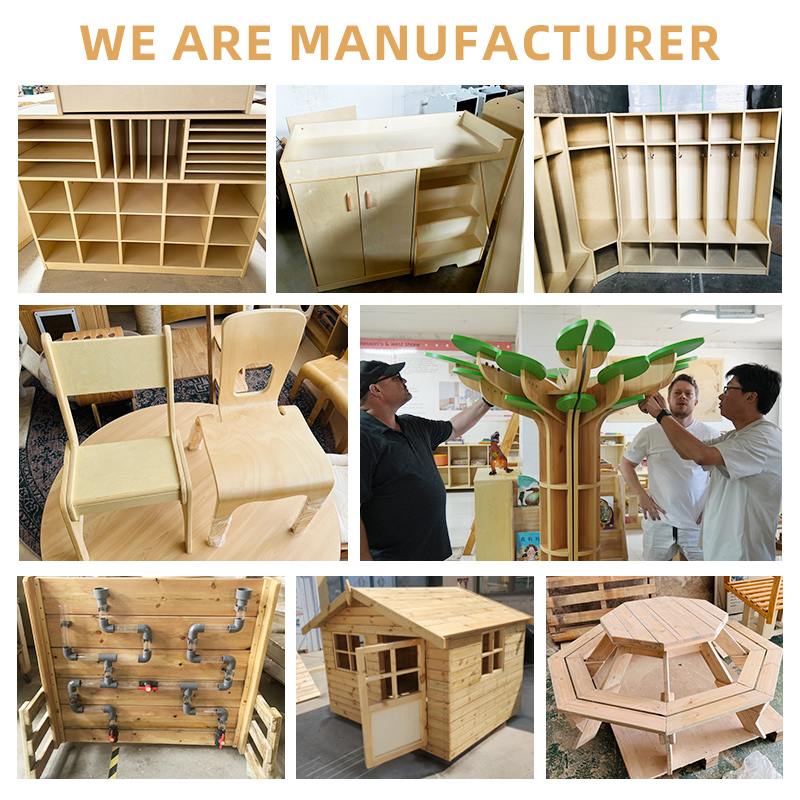 Мебель для детского сада деревянная столы стулья Монтессори