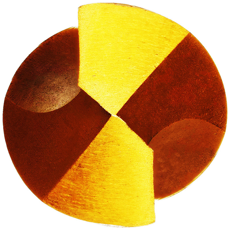 Cobalt Screw Machine Stub Drill Bit Bronze 135 Deg Split Point