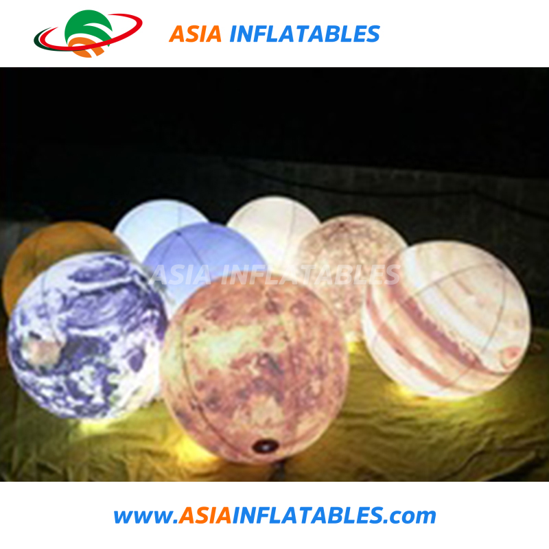 Solar System Nine Planet Balloon Inflatable Lighting Balloon