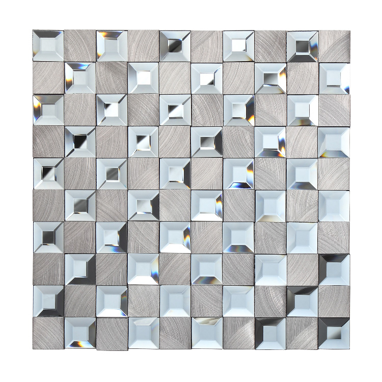 Мозаика 3D стеклянная Rose Gold, 30x30 см