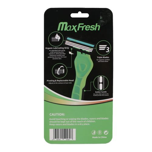 Disposable Razor 3 Blade Rubber Handle Shaving Razor Sweden Blade