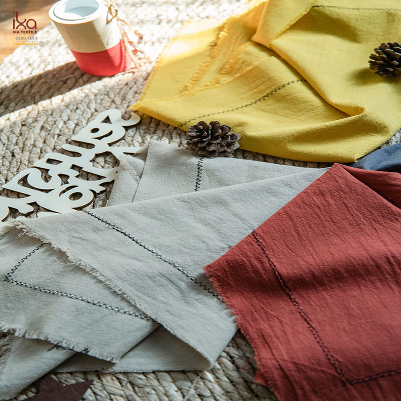 Washable Cotton Embroidered 100% Cloth Placemats Wedding Event Wholesale Reusable Handmade Dining Table Woven Placemat for Cakes