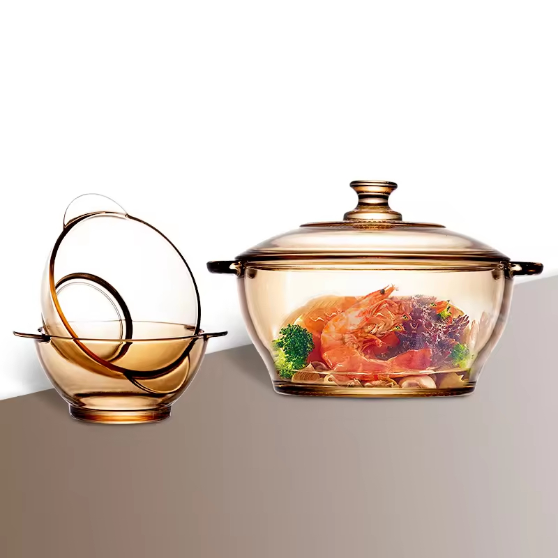 Heat Resistant Borosilicate Glass Casserole for Versatile Use