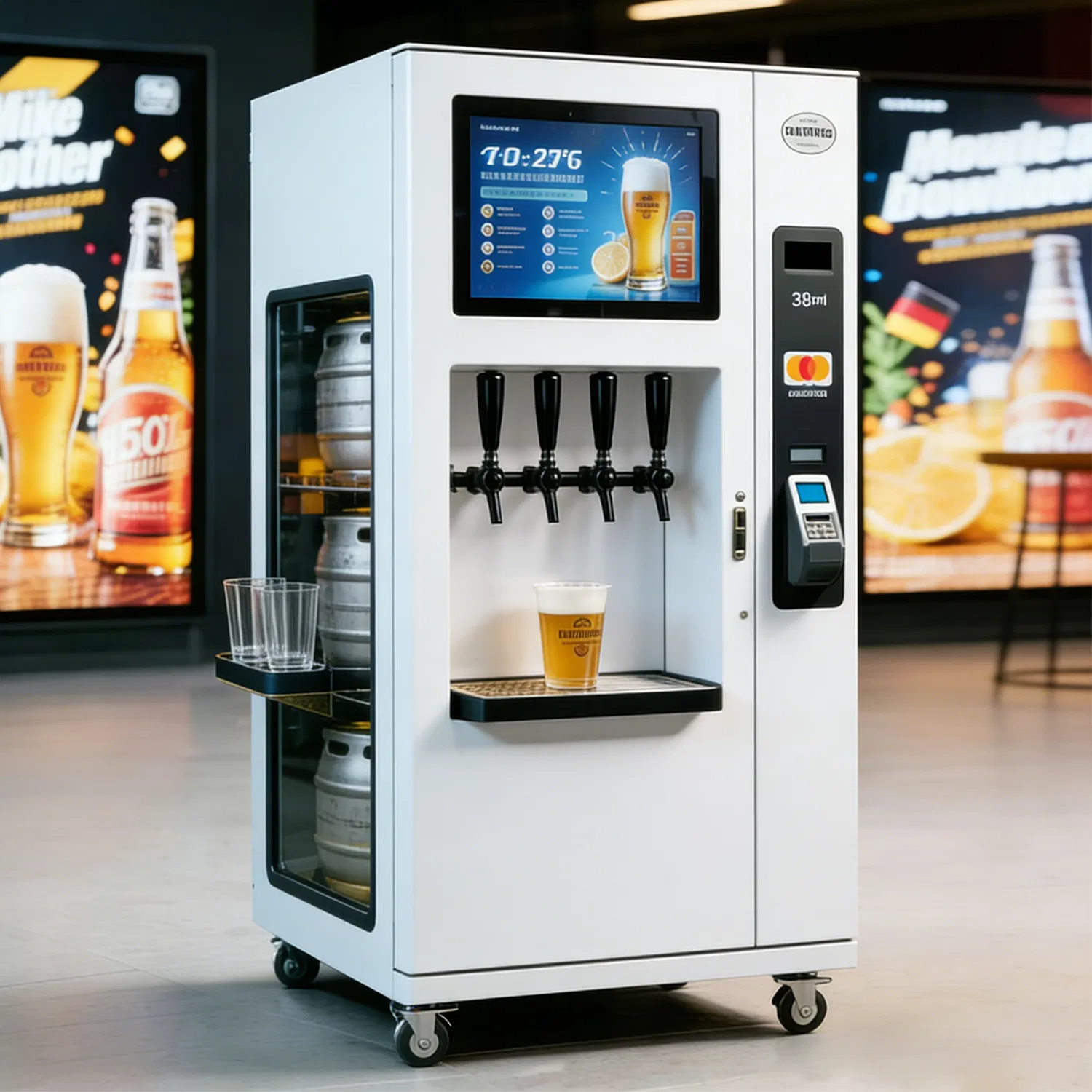Self Service Ice Cold Drinks Water Dispenser Vending Machines for Cold Beer Sale